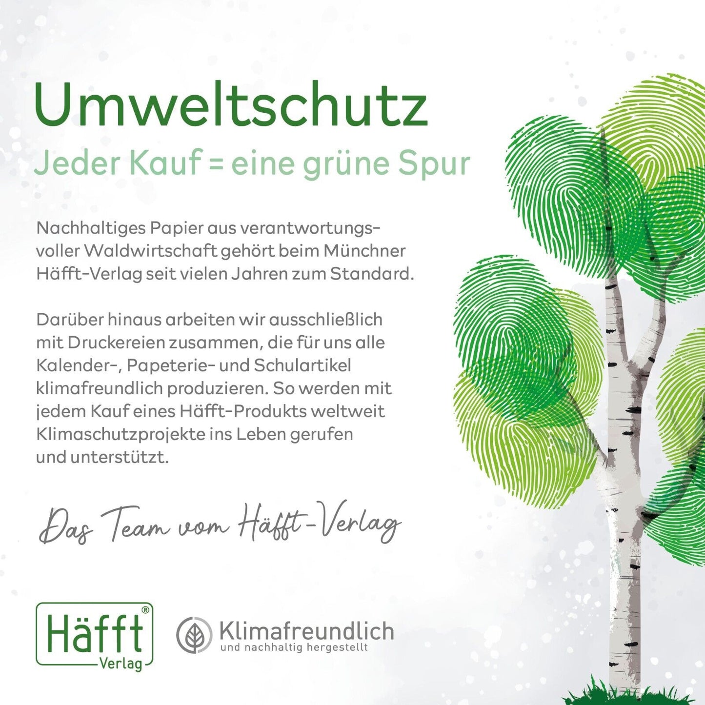 Chäff-Timer mini 24/25 - 18 Monate / A6+ / Minty Leaves / Häfft-Verlag