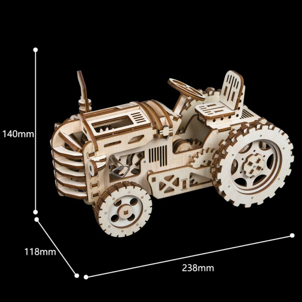 ROKR 3D-Holz-Puzzle Traktor Modellbausatz