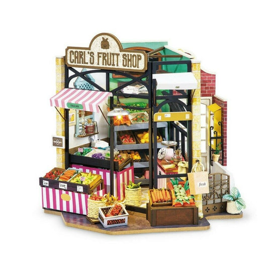 Rolife 3D-Holz-Puzzle DIY Happy Corner "Carl's Fruit Shop"