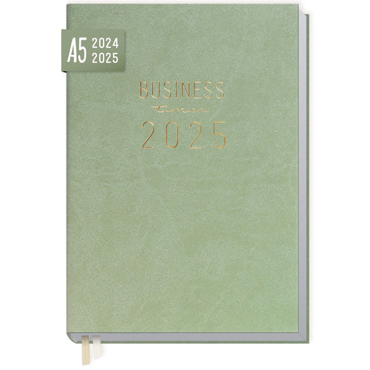 Business-Timer 2024/2025 - 18 Monate / KL / Salbei / Häfft-Verlag
