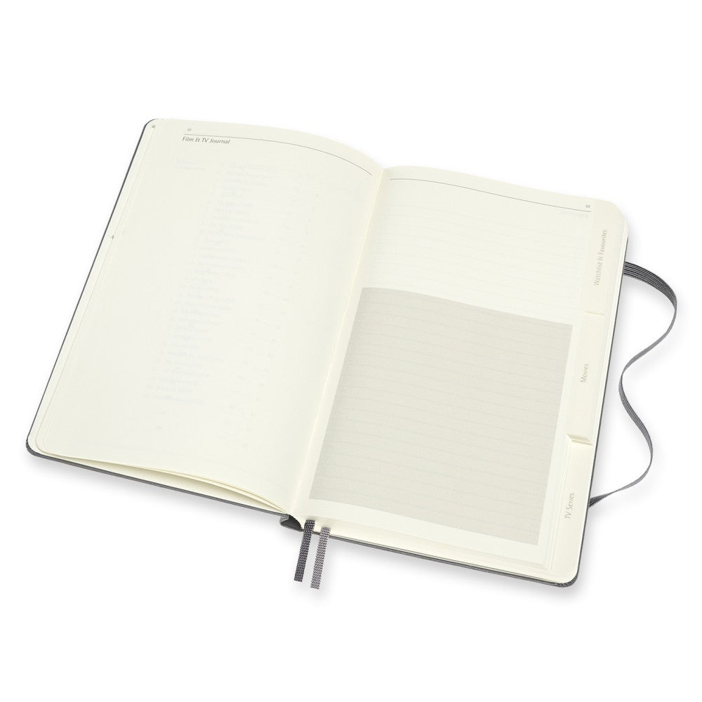 Moleskine Passion Journal Hardcover Large / A5 / Film & TV / dunkelgrau