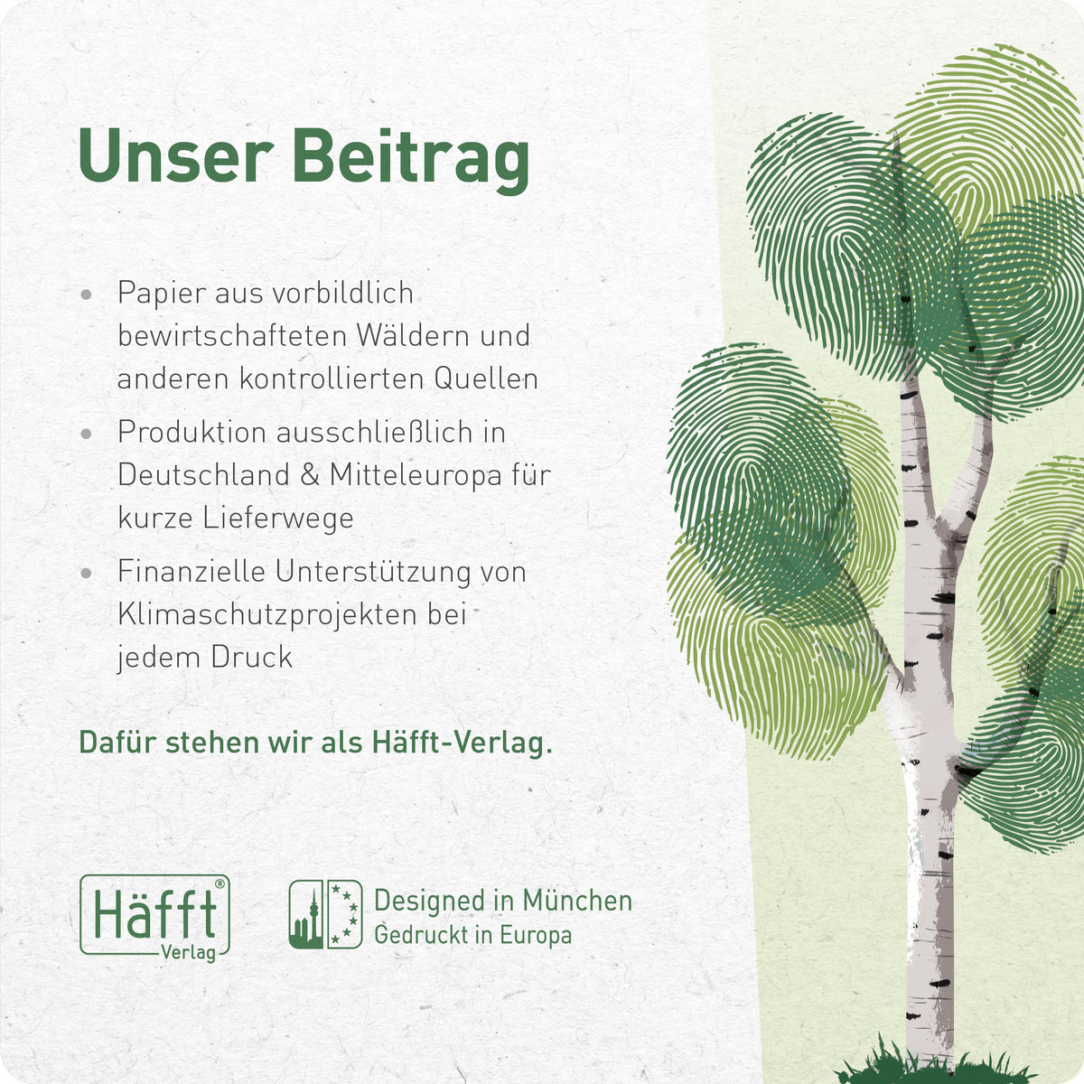 Informationsgrafik des Häfft-Verlags mit Angaben und Zertifikaten zum Produkt H-024-03.