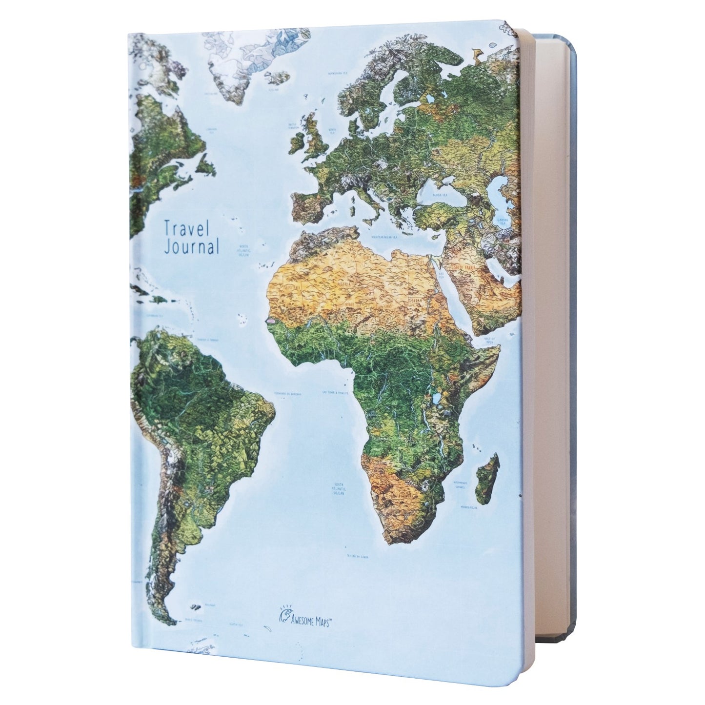 Awesome Maps Travel Journal / A5 / Hardcover / Blanko