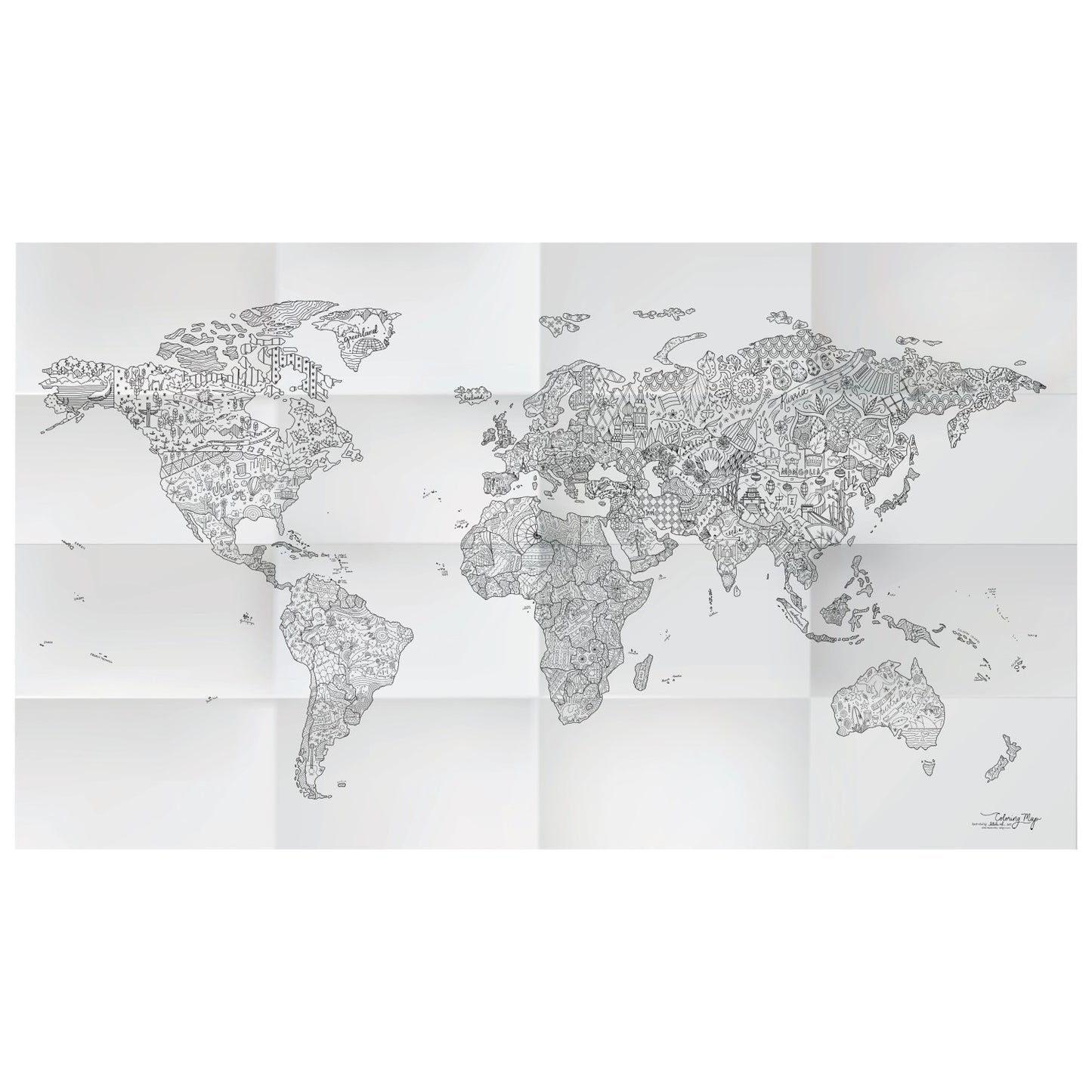 Awesome Maps Travel Journal / A5 / Hardcover / Blanko