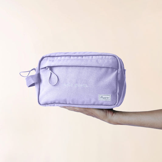 Awesome Maps Waschtasche / Kulturbeutel Lavendel