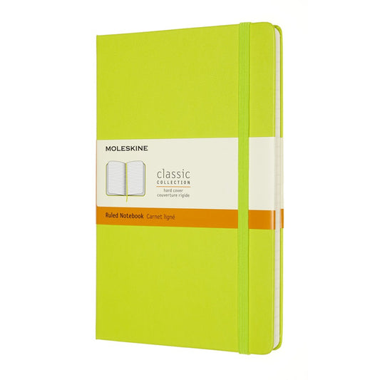 Moleskine Notizbuch Hardcover Large / A5 / liniert / limettengrün