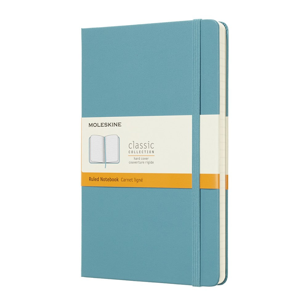 Moleskine Notizbuch Hardcover Large / A5 / liniert / riffblau