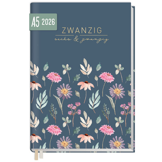 Chäff-Timer Classic 2026 / A5 / Flying Flowers / Häfft-Verlag