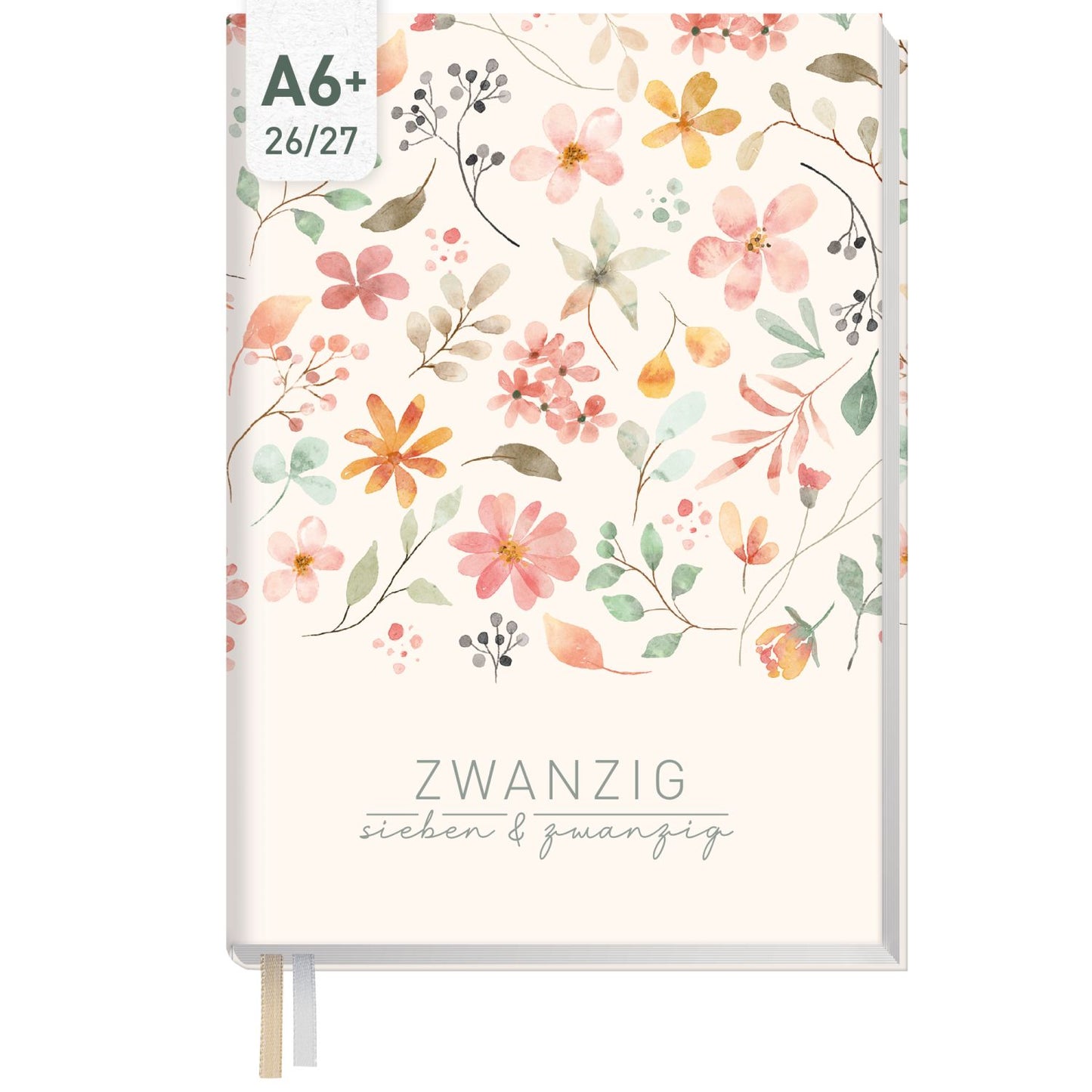Chäff-Timer Mini 2026/2027 / 17 Monate / A6+ / Wild Blossoms / Häfft-Verlag