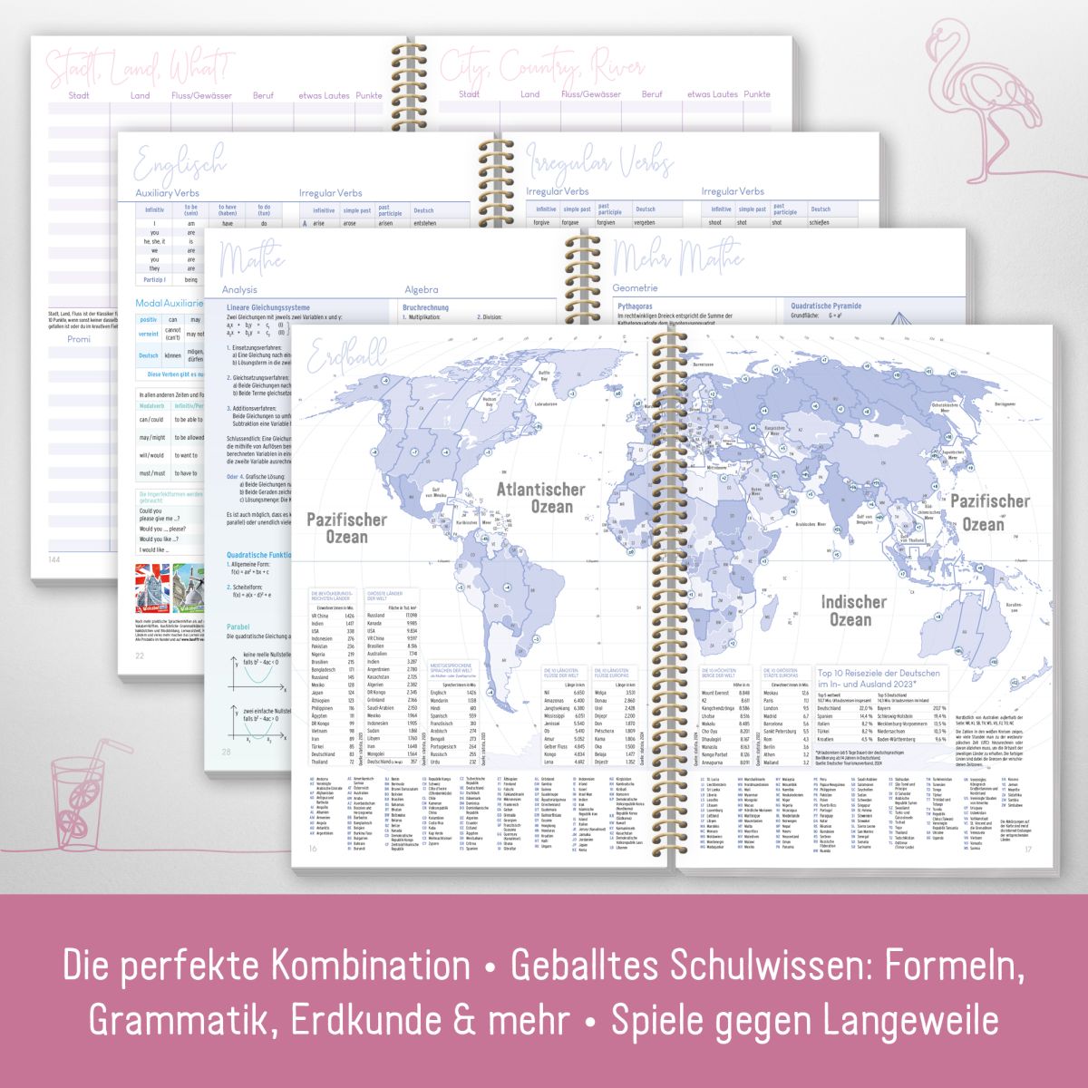 Häfft College-Timer 2025/2026  / Schülerkalender / A5 / Flower Power