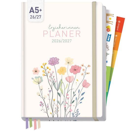 Häfft Erzieher-Planer 2026/2027 / A5+ / Flower Joy