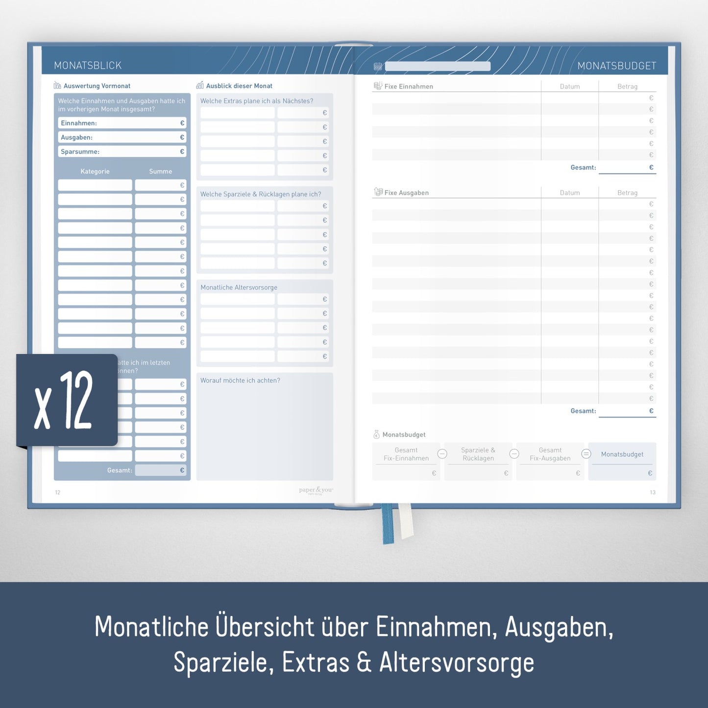 Finanzplaner A5+ / Finance & Life / vom Häfft-Verlag