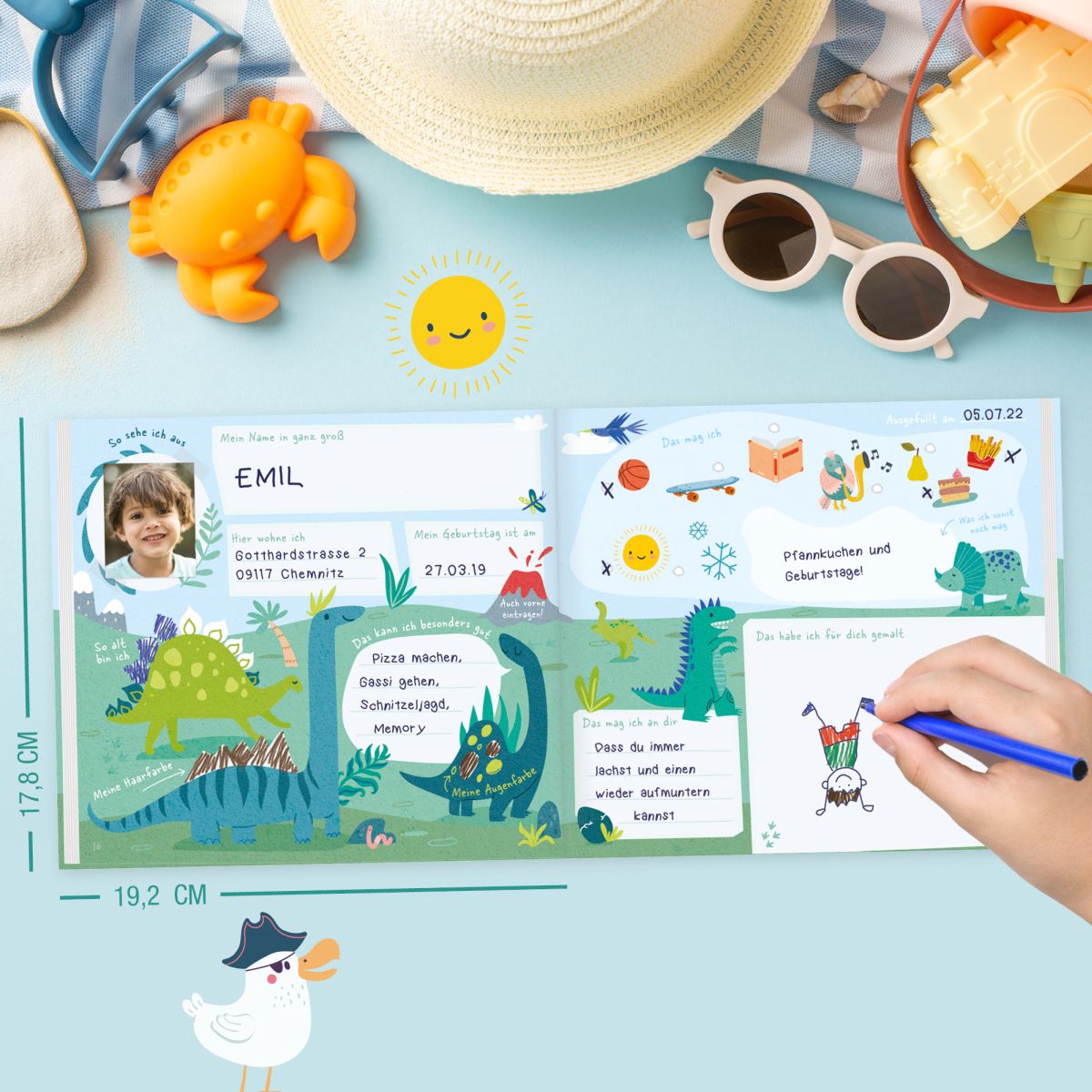 Lernfreunde Freundebuch / Kindergarten / Dino / Häfft-Verlag