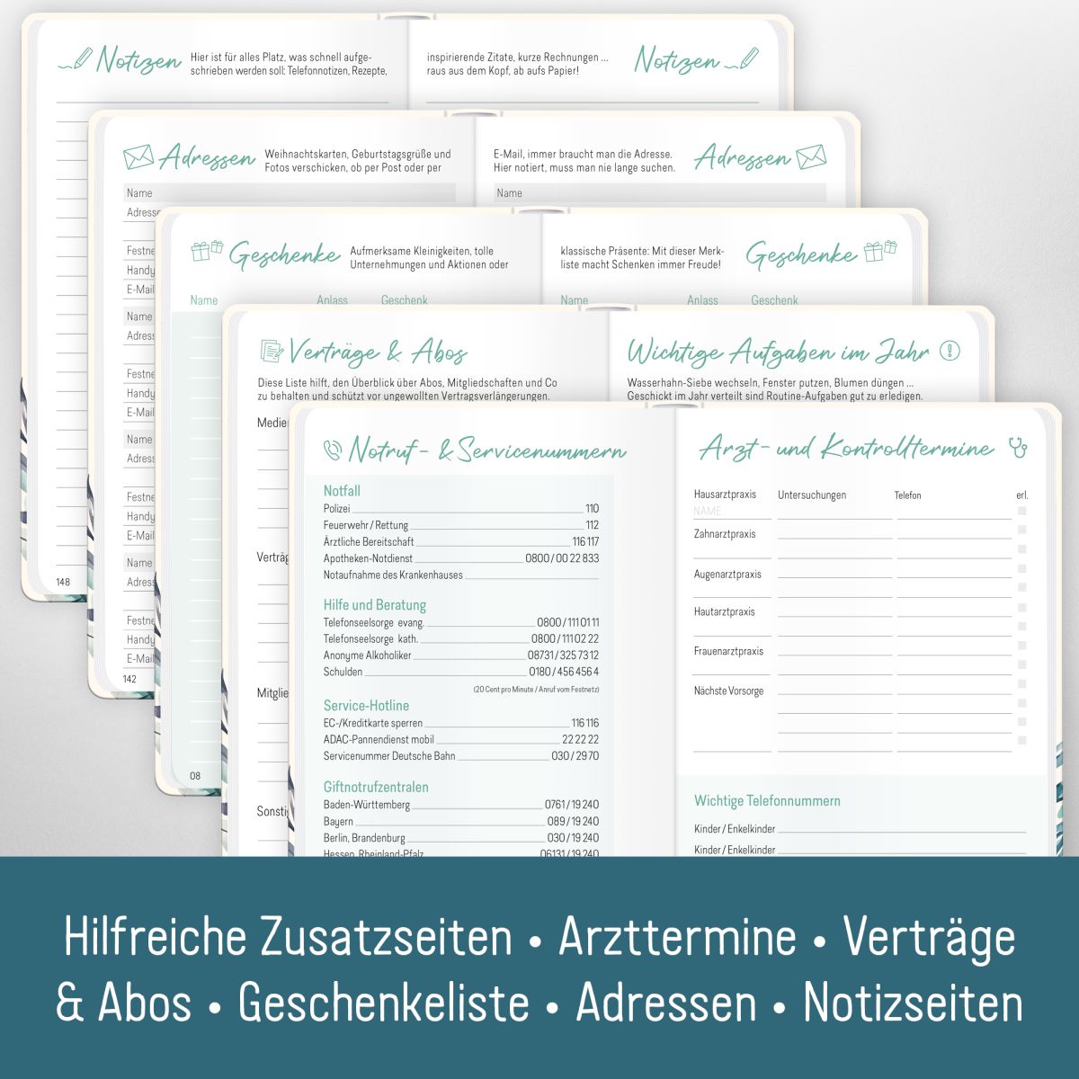 Großdruck-Kalender 2026 / A5 / Hibiskus / Häfft-Verlag