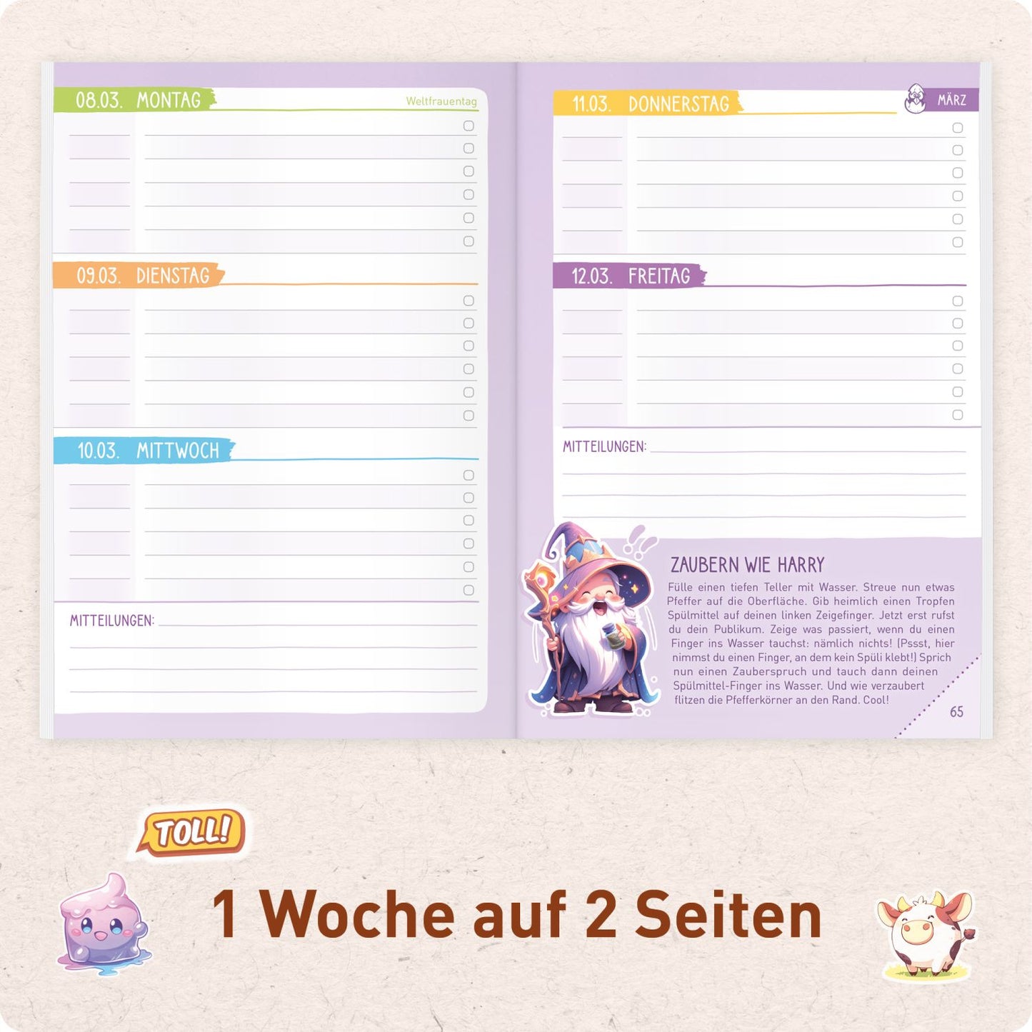 Das Grundschul-Hausaufgabenheft 2026/2027 / A5 / Cool Panda / Häfft-Verlag