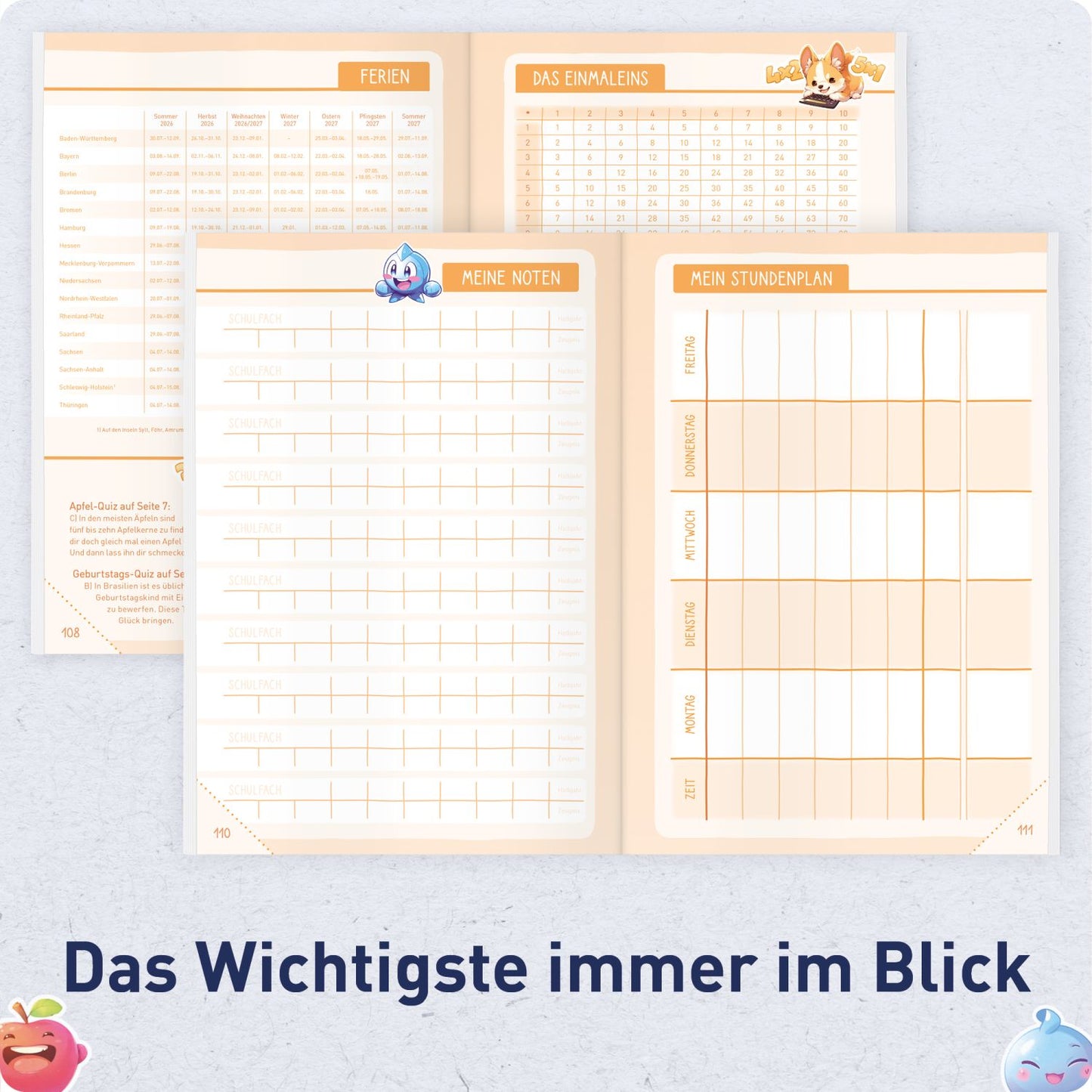 Das Grundschul-Hausaufgabenheft 2026/2027 / A5 / Gaming / Häfft-Verlag
