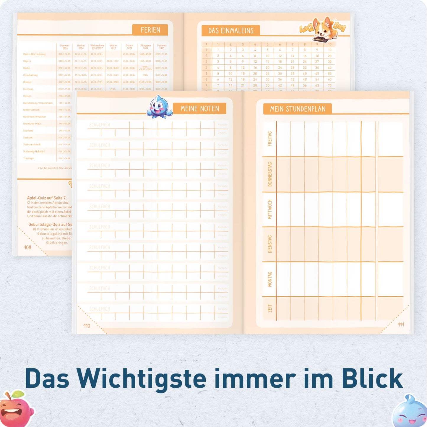 Das Grundschul-Hausaufgabenheft 2026/2027 / A5 / Lama / Häfft-Verlag
