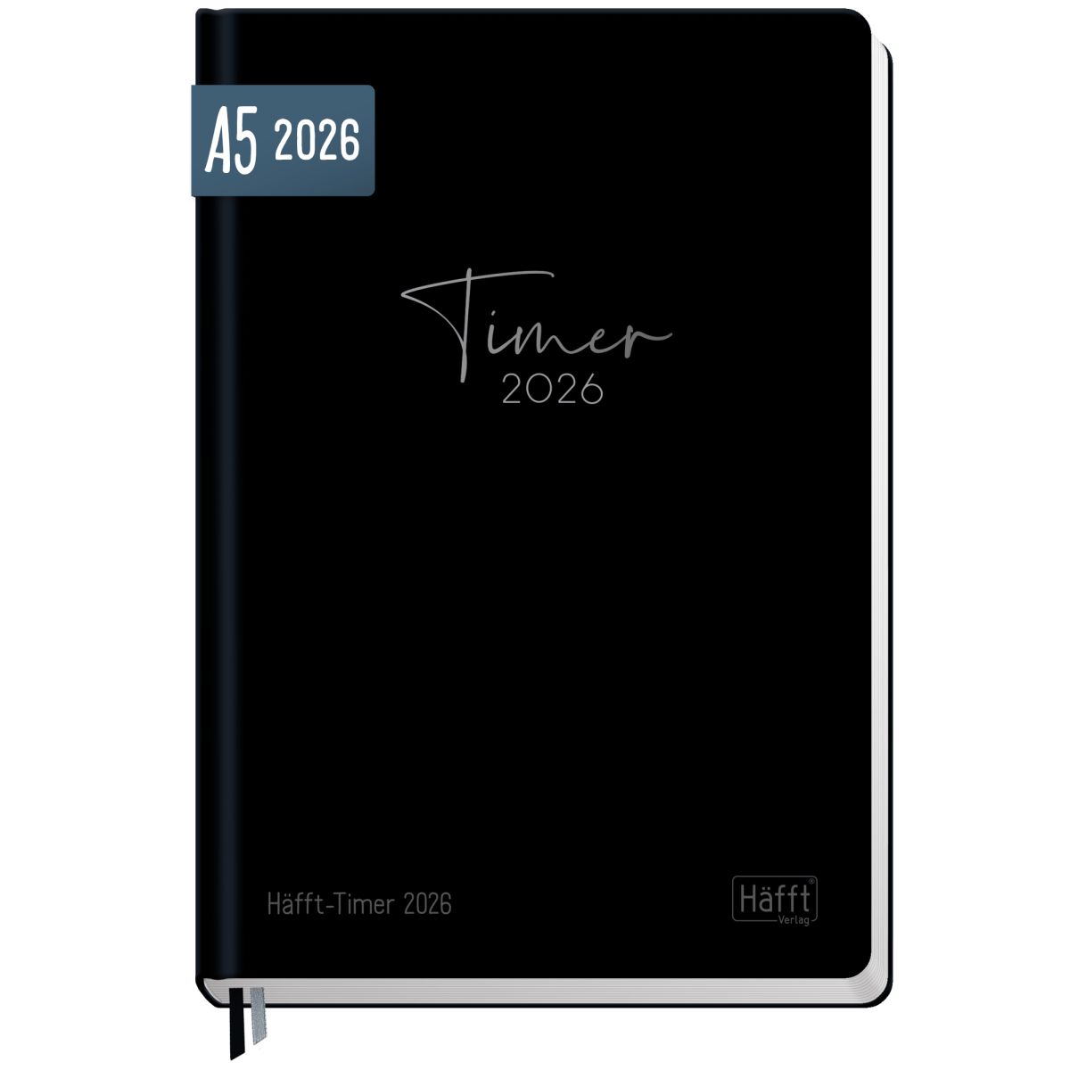 Häfft-Timer 2026 / Jugendkalender / A5 / Black Edition