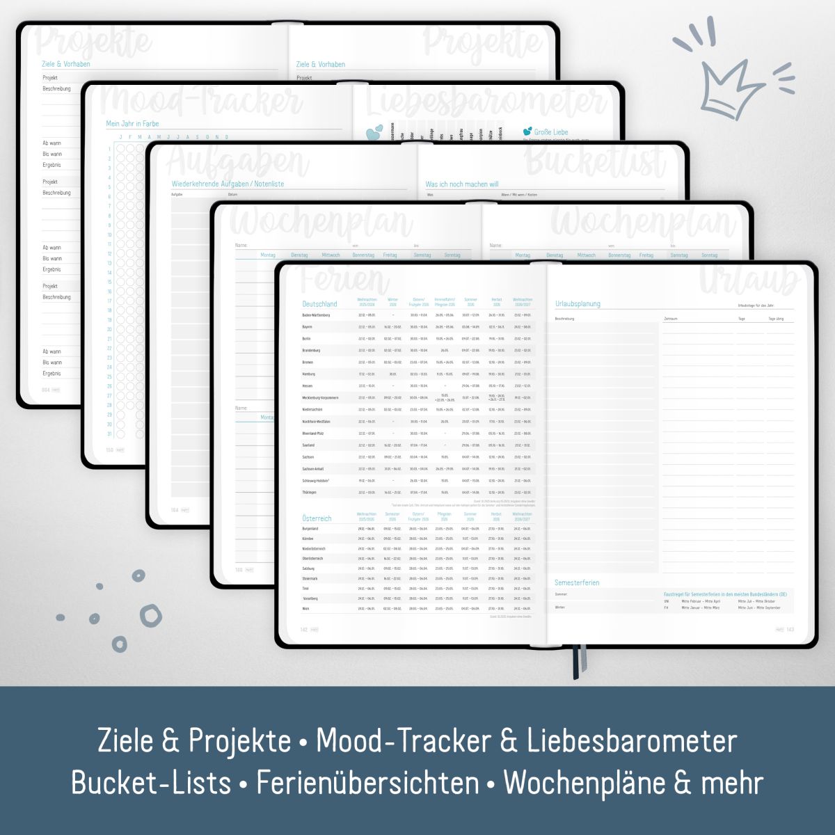 Häfft-Timer 2026 / Jugendkalender / A5 / Black Edition