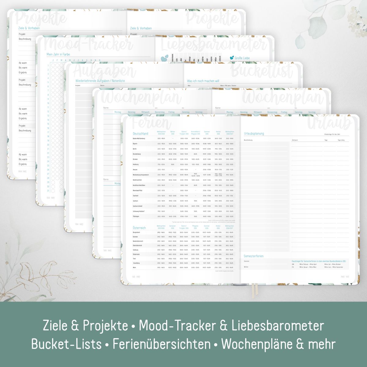 Häfft-Timer 2026 / Jugendkalender / A5 / Blattgold