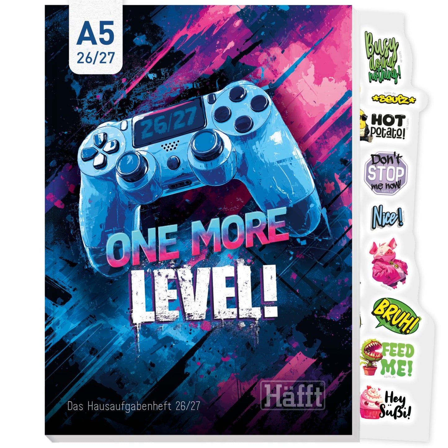 Häfft Original 2026/2027 / A5 / One more Level! / Häfft-Verlag