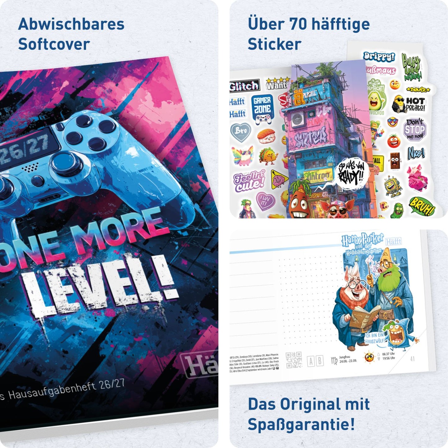 Häfft Original 2026/2027 / A5 / One more Level! / Häfft-Verlag