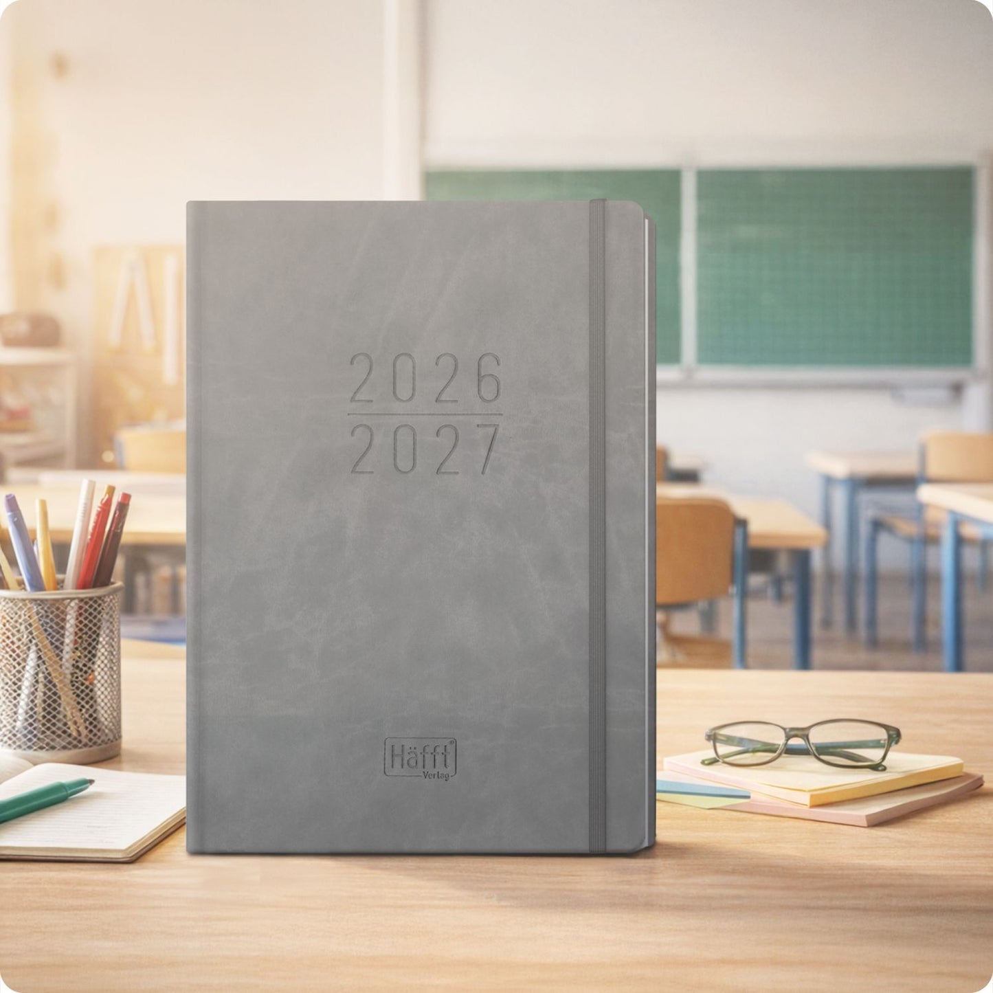 Häfft Lehrer-Planer 2026/2027 / A4+ / KL / Grey Edition