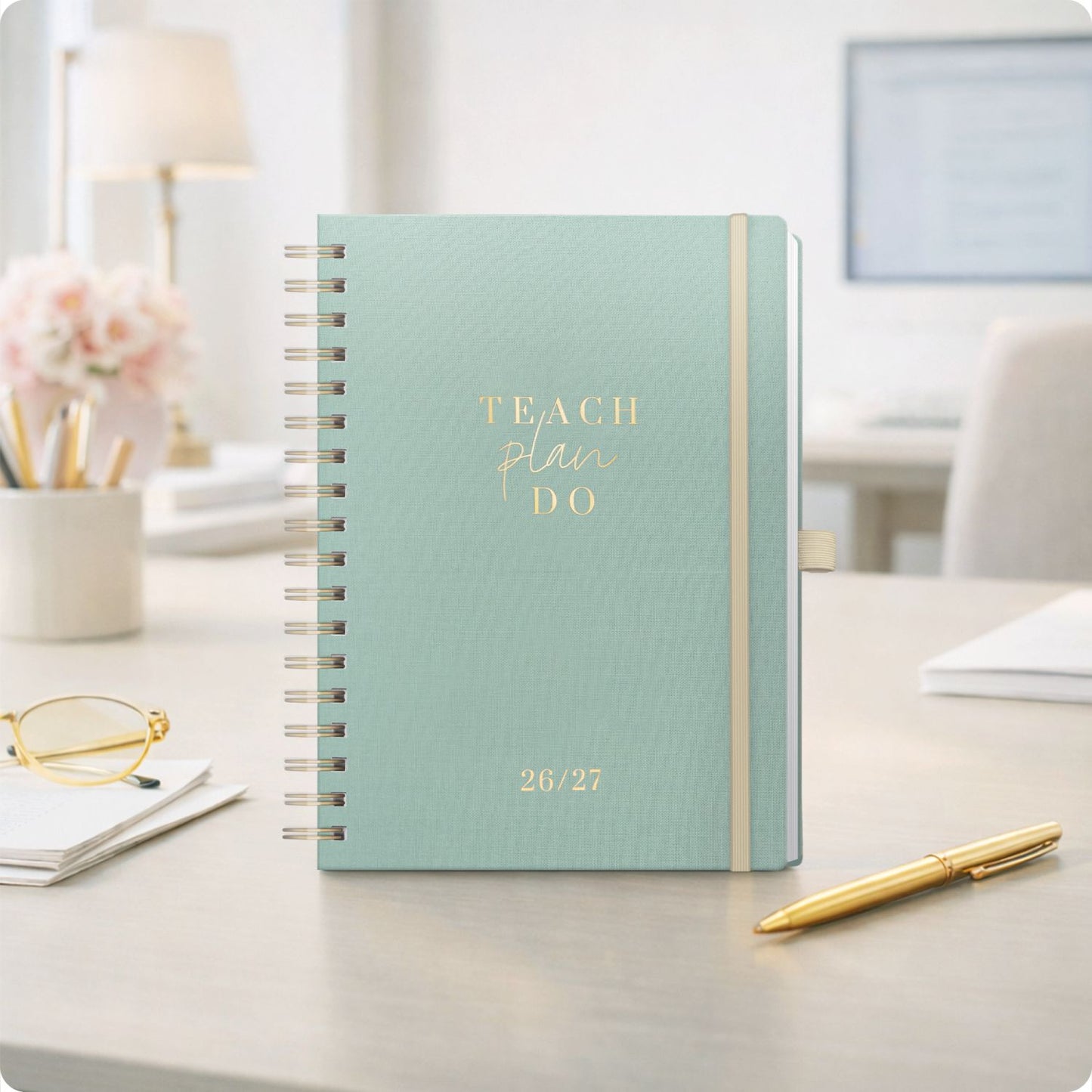 Häfft Lehrer-Planer Deluxe KL 2026/2027 / A5+ / Green Canvas