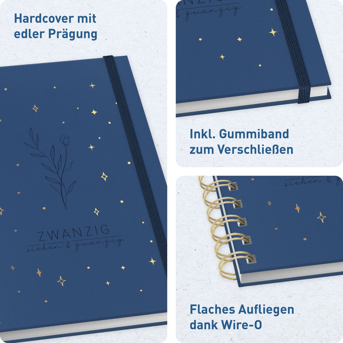 Lieblings-Timer 2026/2027 / 17 Monate / A5 / Night Flower / Häfft-Verlag