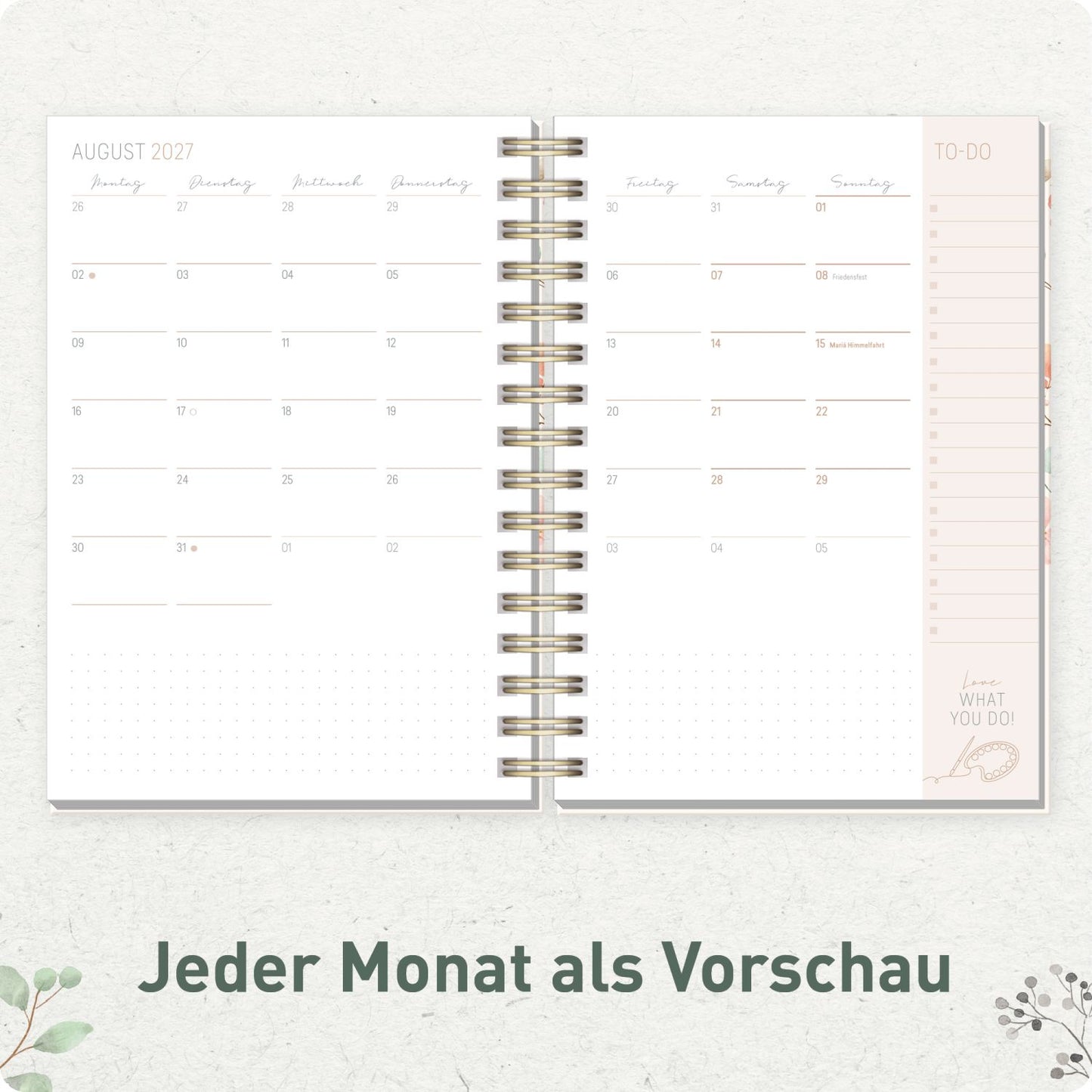 Lieblings-Timer 2026/2027 / 17 Monate / A5 / Wild Blossoms / Häfft-Verlag