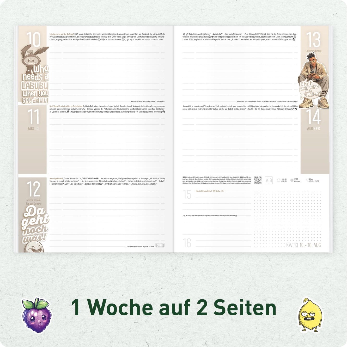 Häfft PLANER  -  Hausaufgabenheft 2026/2027 / A5 / Let’s Goal! / Häfft-Verlag