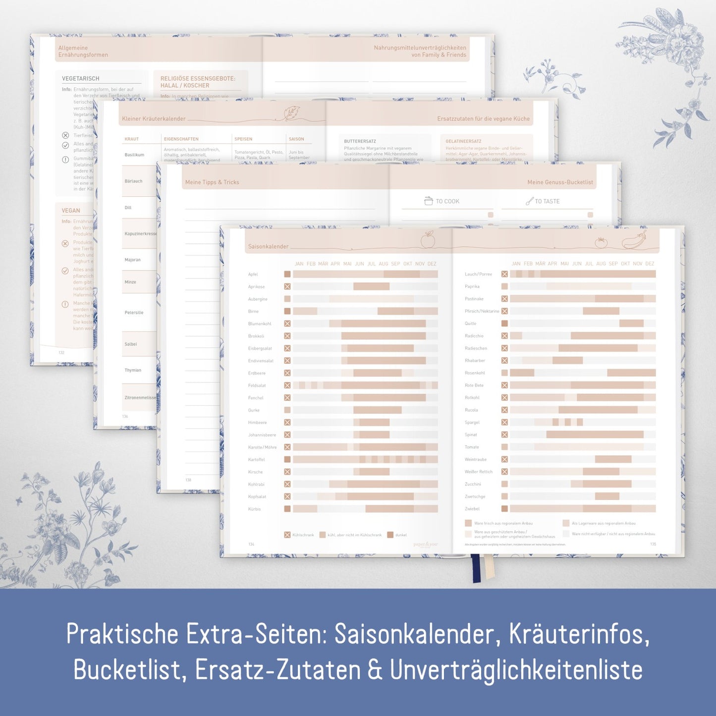 Rezeptbuch A5+ / Fine Kitchen / vom Häfft-Verlag