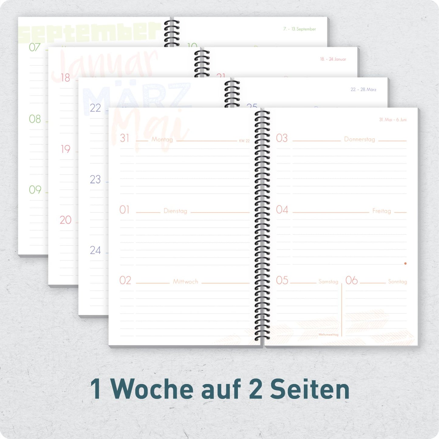 Schulstuff Schüler-Timer Spiralbindung 2026/2027 / A5 / Black Edition / Häfft-Verlag