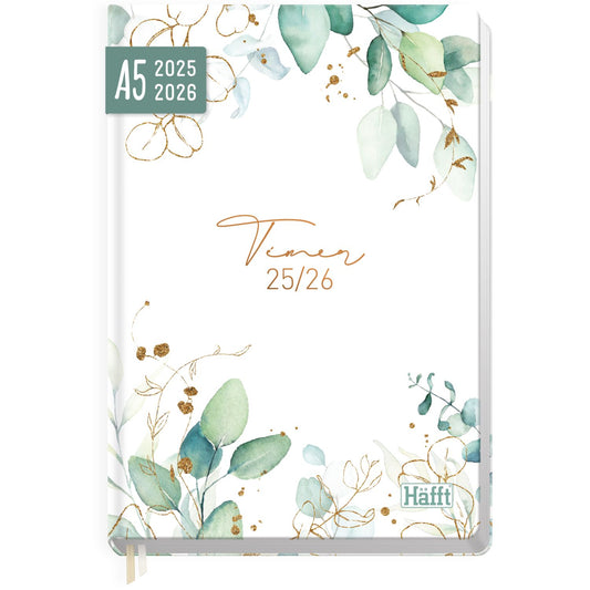 Häfft-Timer 2025/2026 / Jugendkalender / A5 / Blattgold