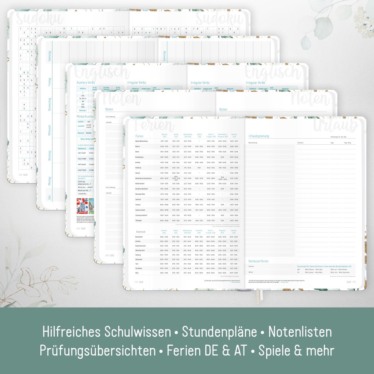 Häfft-Timer 2025/2026 / Jugendkalender / A5 / Blattgold