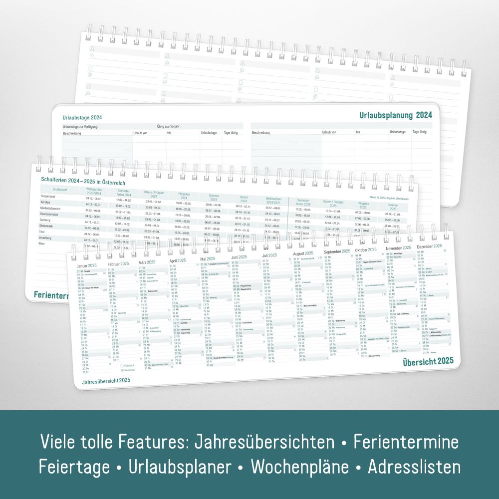 Tischkalender 2024 / A5 / Blattgold / von Häfft