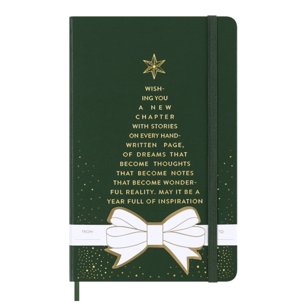 Moleskine Notizbuch Holiday-Edition grün / Hardcover / Large / Liniert