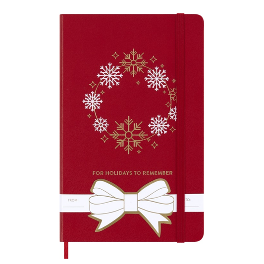 Moleskine Notizbuch Holiday-Edition rot / Hardcover / Large / Liniert