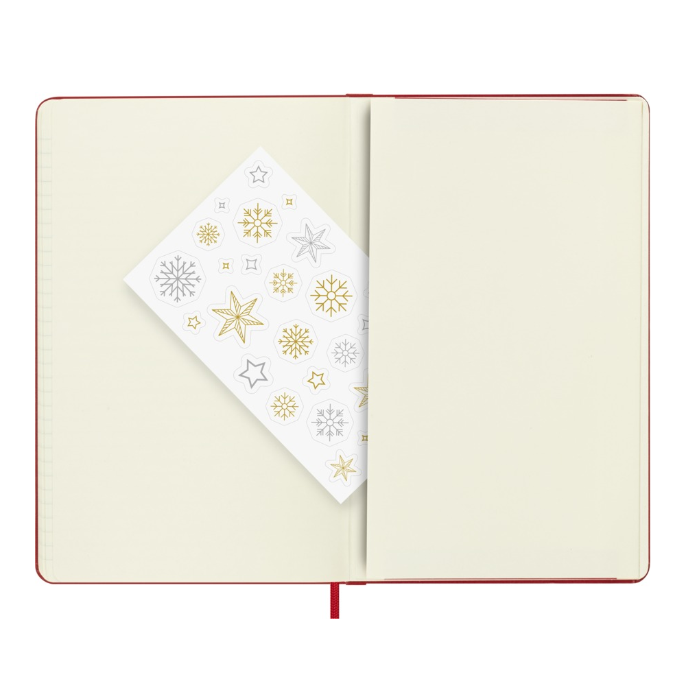 Moleskine Notizbuch Holiday-Edition rot / Hardcover / Large / Liniert