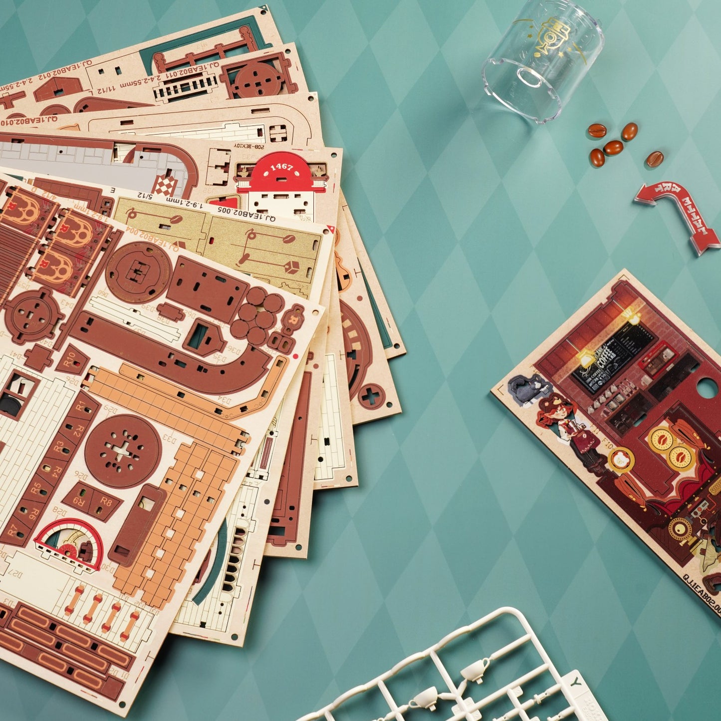 ROKR 3D-Holz-Puzzle Dream Coffee Factory