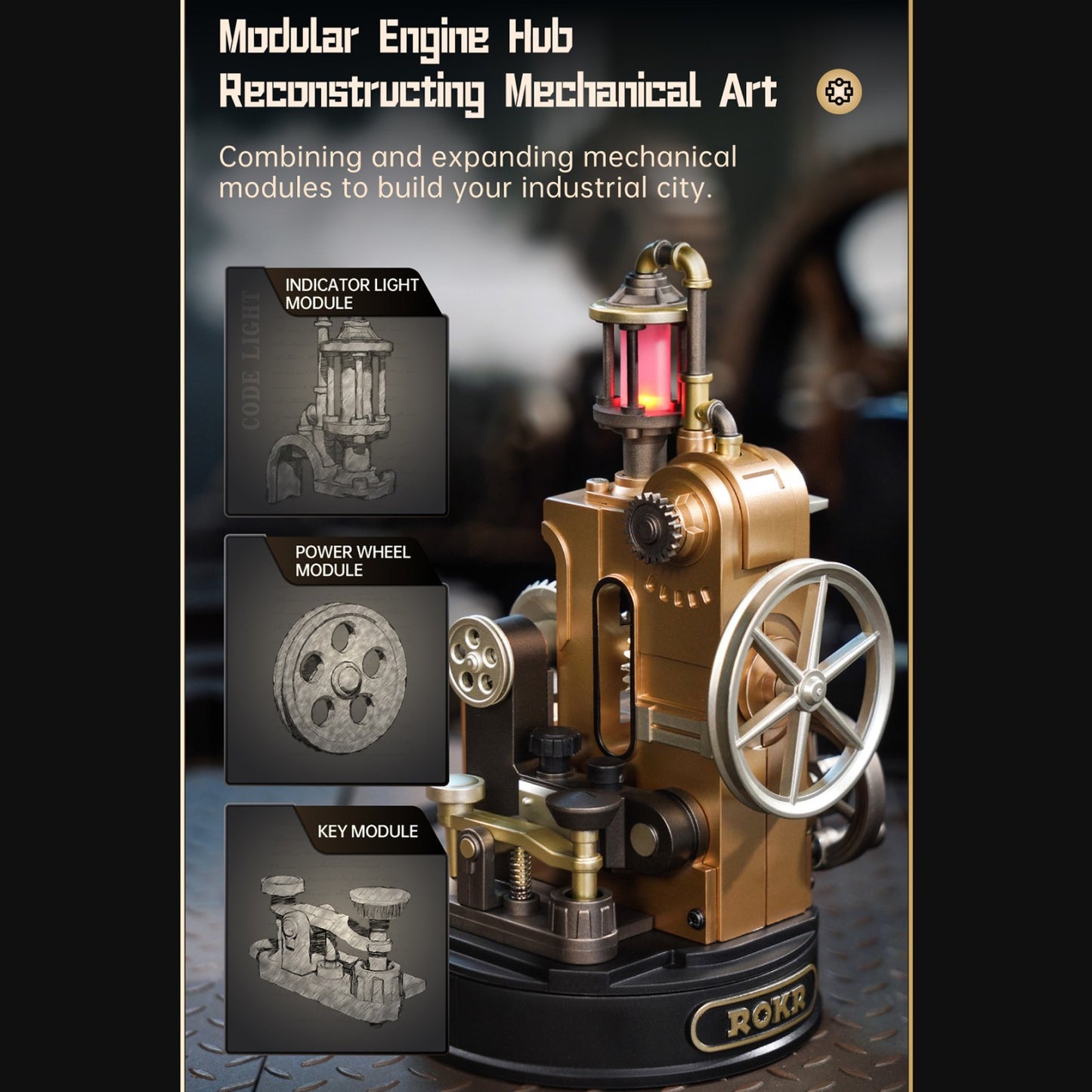 ROKR Industrial City "Morse Telegraph"