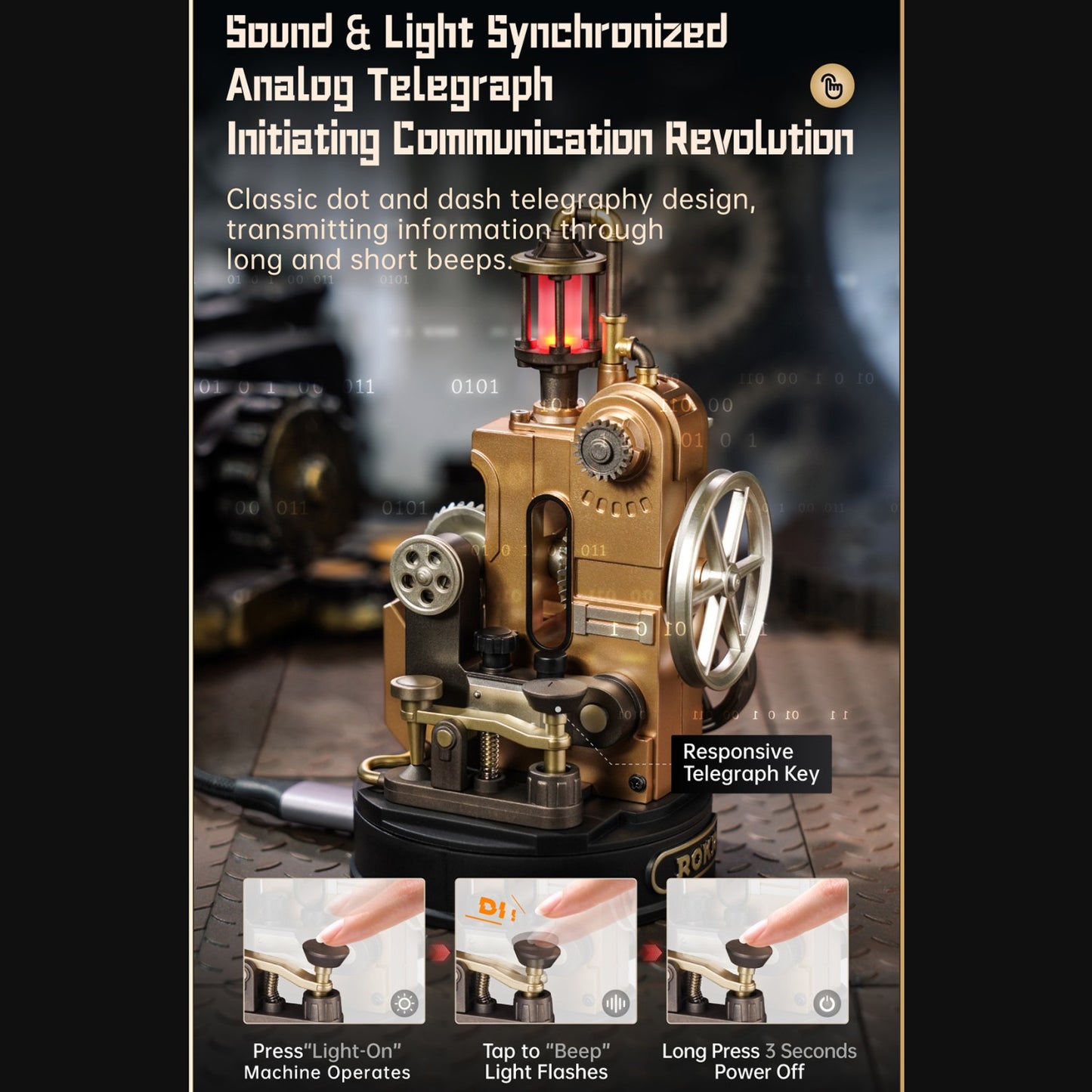 ROKR Industrial City "Morse Telegraph"