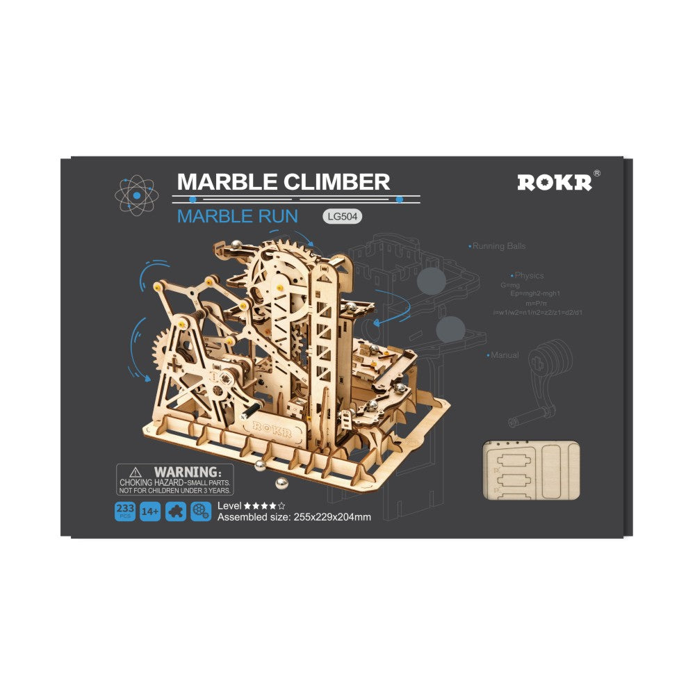 ROKR 3D-Holz-Puzzle Murmelbahn "Marble Run Climber"