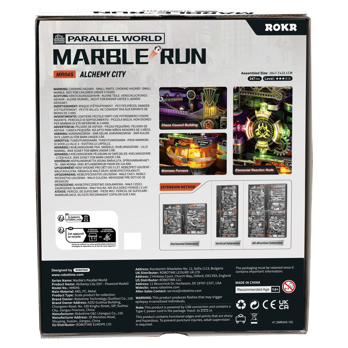 ROKR 3D-Puzzle Marble-Run "Mars Outpost"