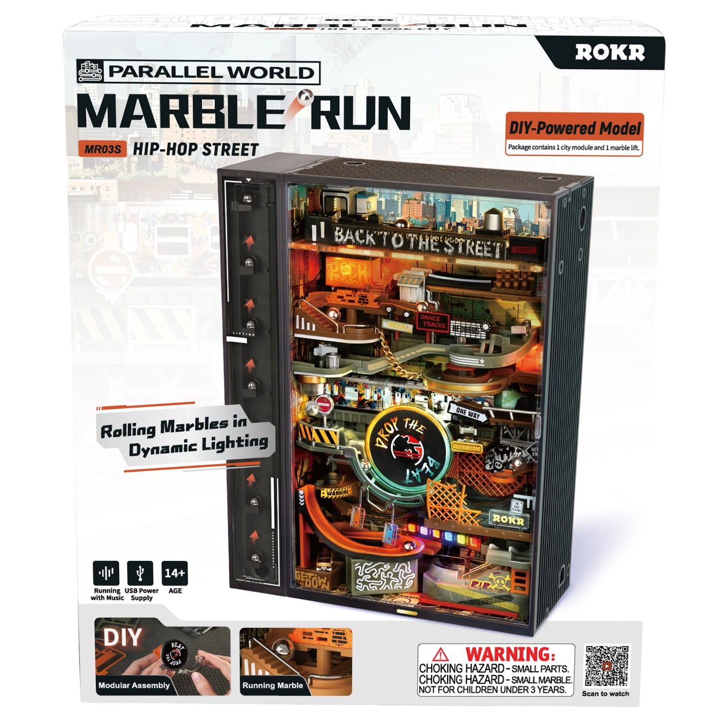 ROKR 3D-Puzzle Marble-Run "Hip-Hop Street"
