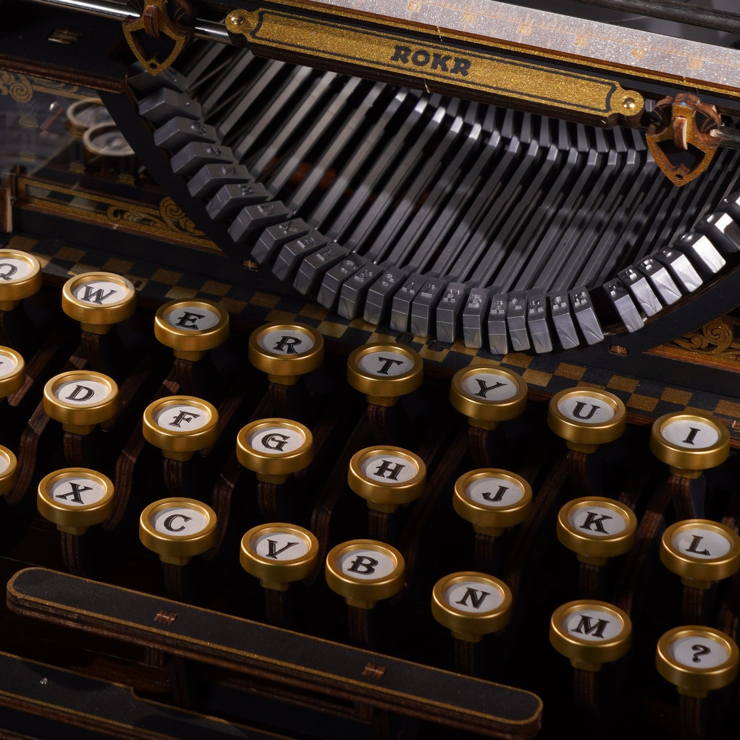 ROKR 3D-Holz-Puzzle Schreibmaschine / Mechanical Typewriter