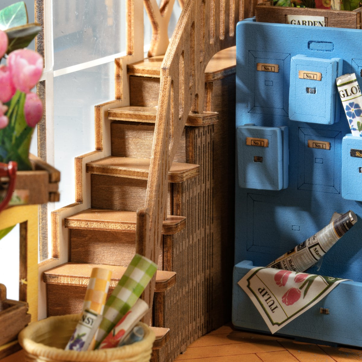 Rolife 3D-Holz-Puzzle Book Nook "Garden House"