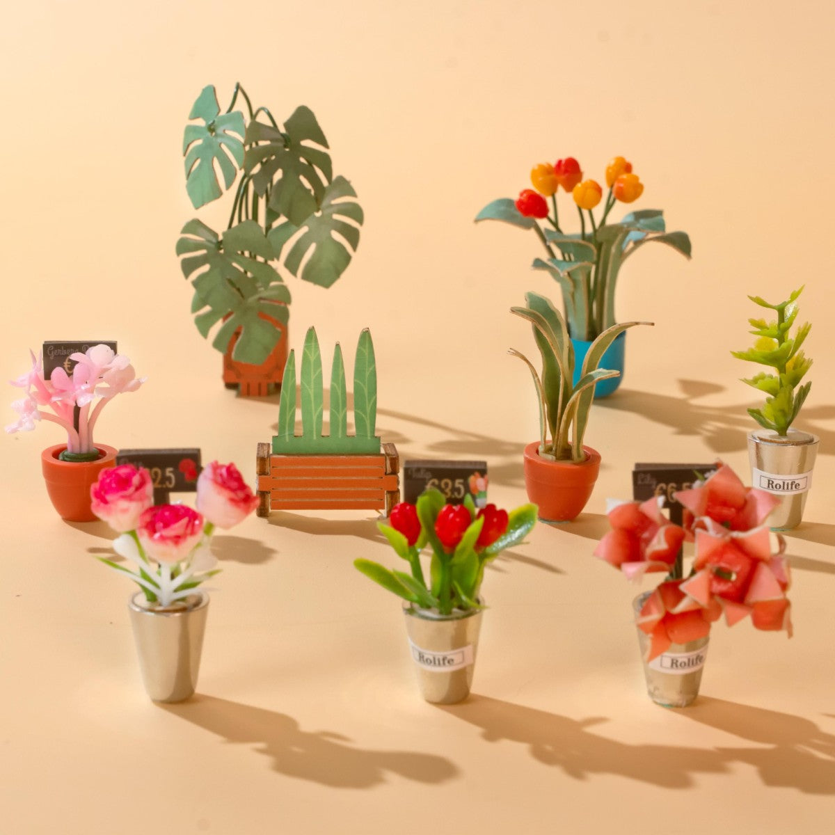 Rolife 3D-Holz-Puzzle Book Nook "Floral Corner"