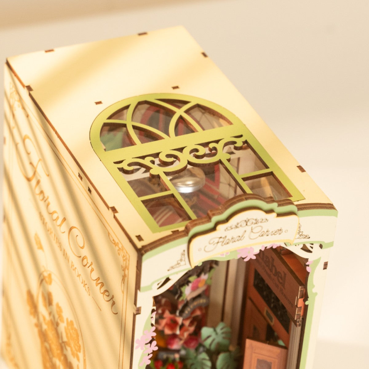 Rolife 3D-Holz-Puzzle Book Nook "Floral Corner"