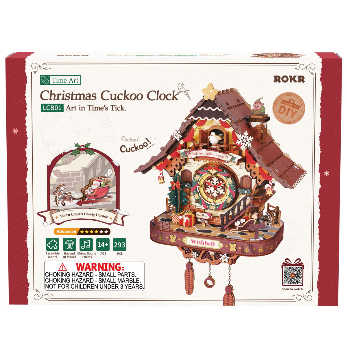 ROKR 3D-Holz-Puzzle Kuckucksuhr
